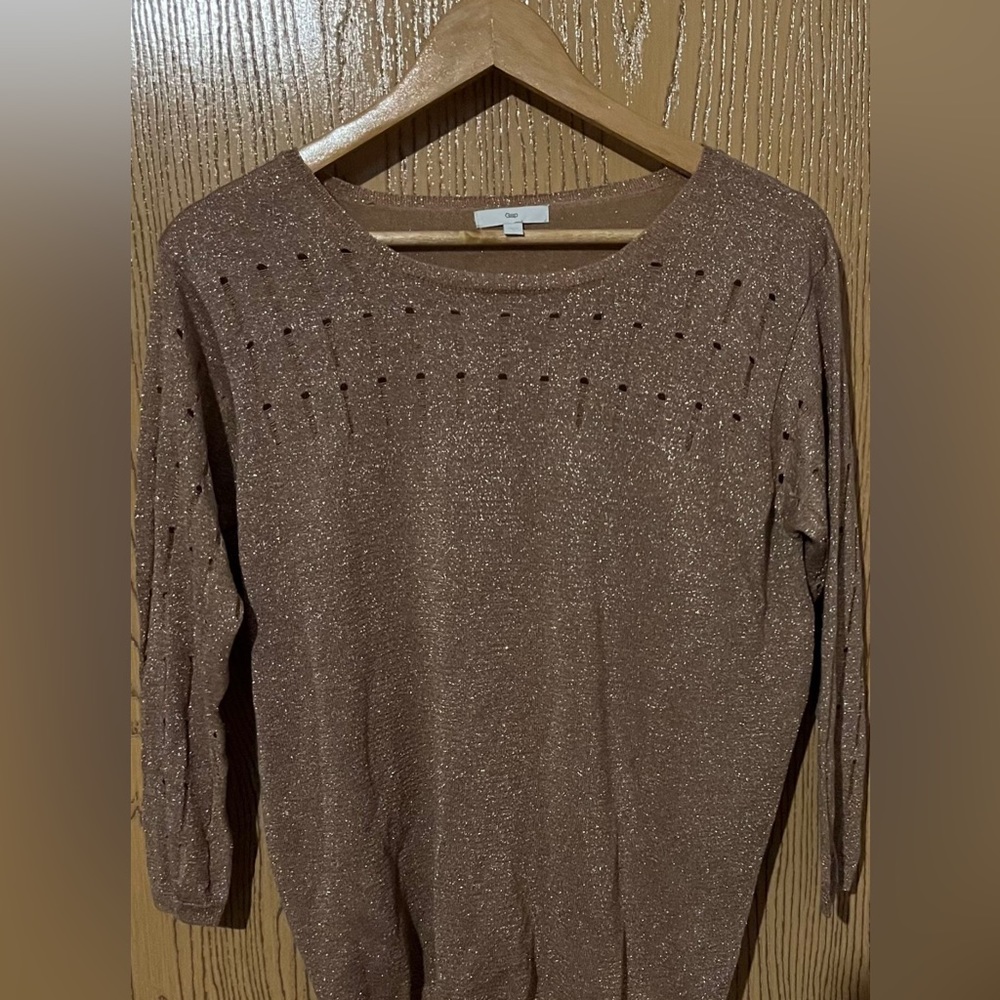 Gap Gold Shiny Top Large